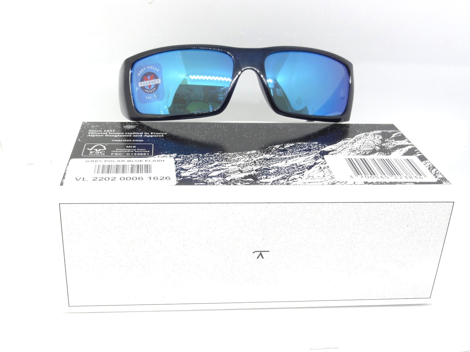 VUARNET SUNGLASSES VL 2206 0006 1626  GREY POLAR POLARIZED BLUE FLASH