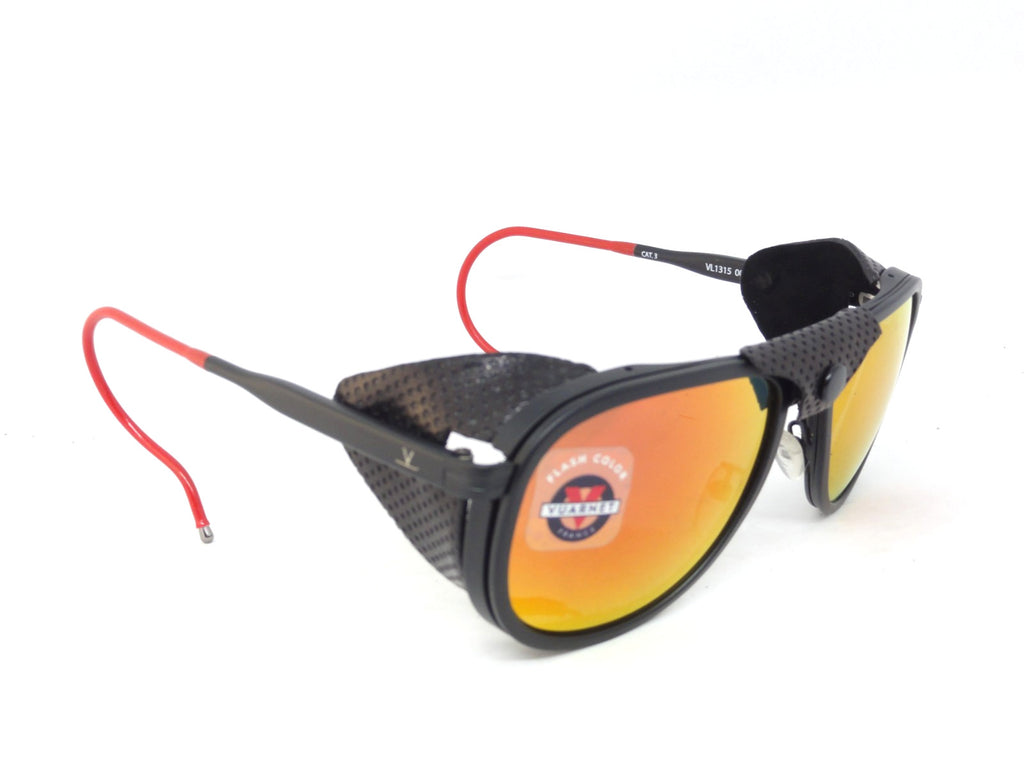 VUARNET VL 1315 0012 1130  GLACIER SUNGLASSES PURE GREY RED  FLASH 1957 EDITION
