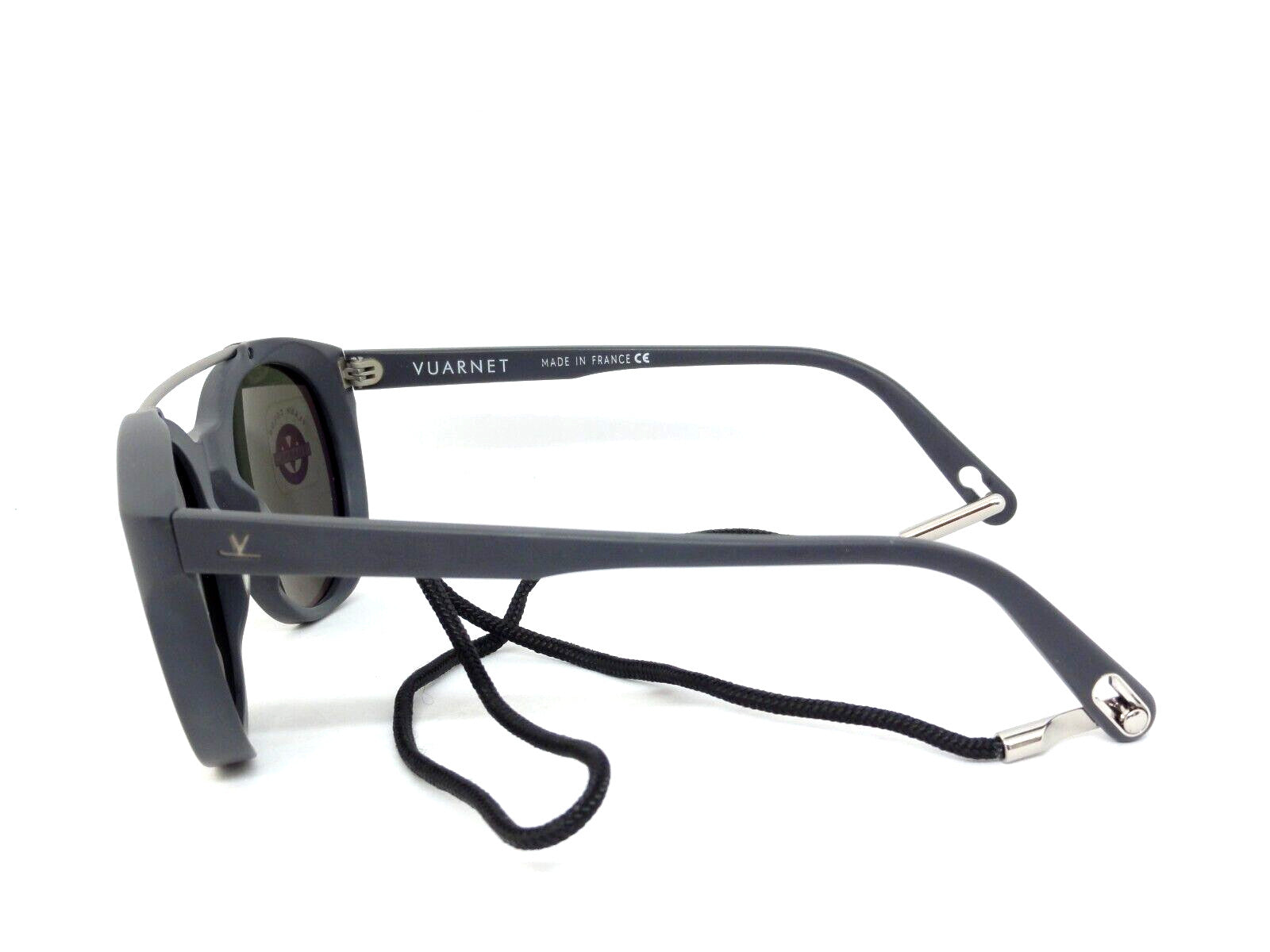 VUARNET  SUNGLASSES VL 1606 0003 1123  PX 3000 PURE GREY SILVER FLASH  + CORD