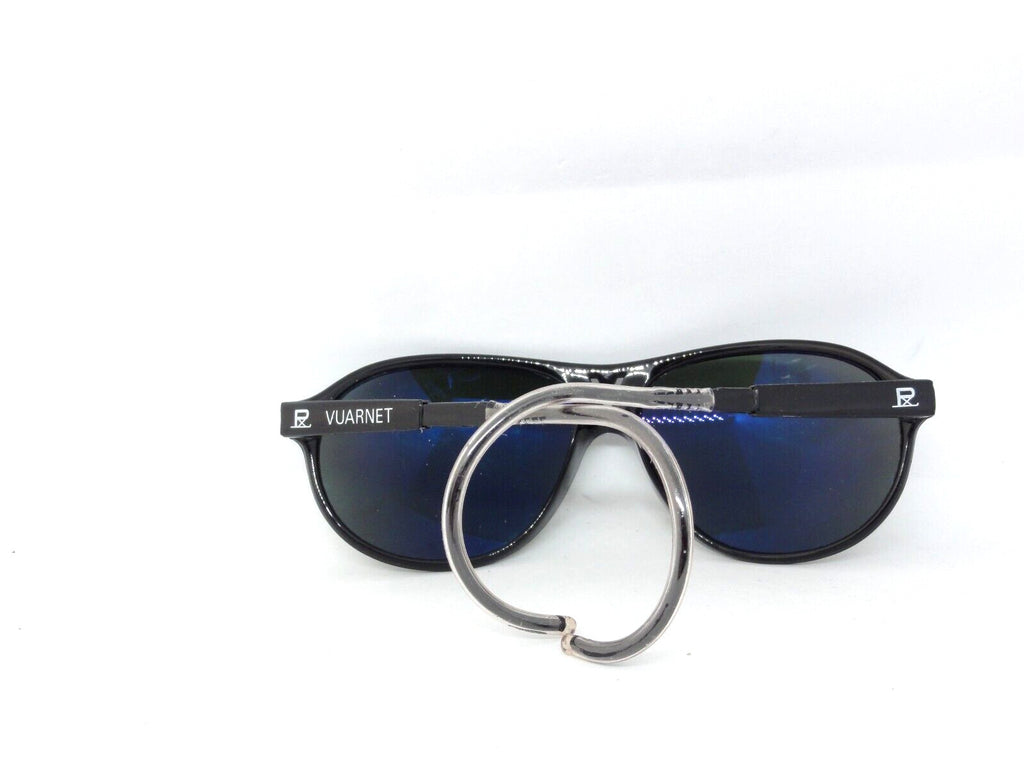 VUARNET  SUNGLASSES 085 BLACK CABLE HOOK  TEMPLE PX 3000 VINTAGE NEW OLD STOCKS
