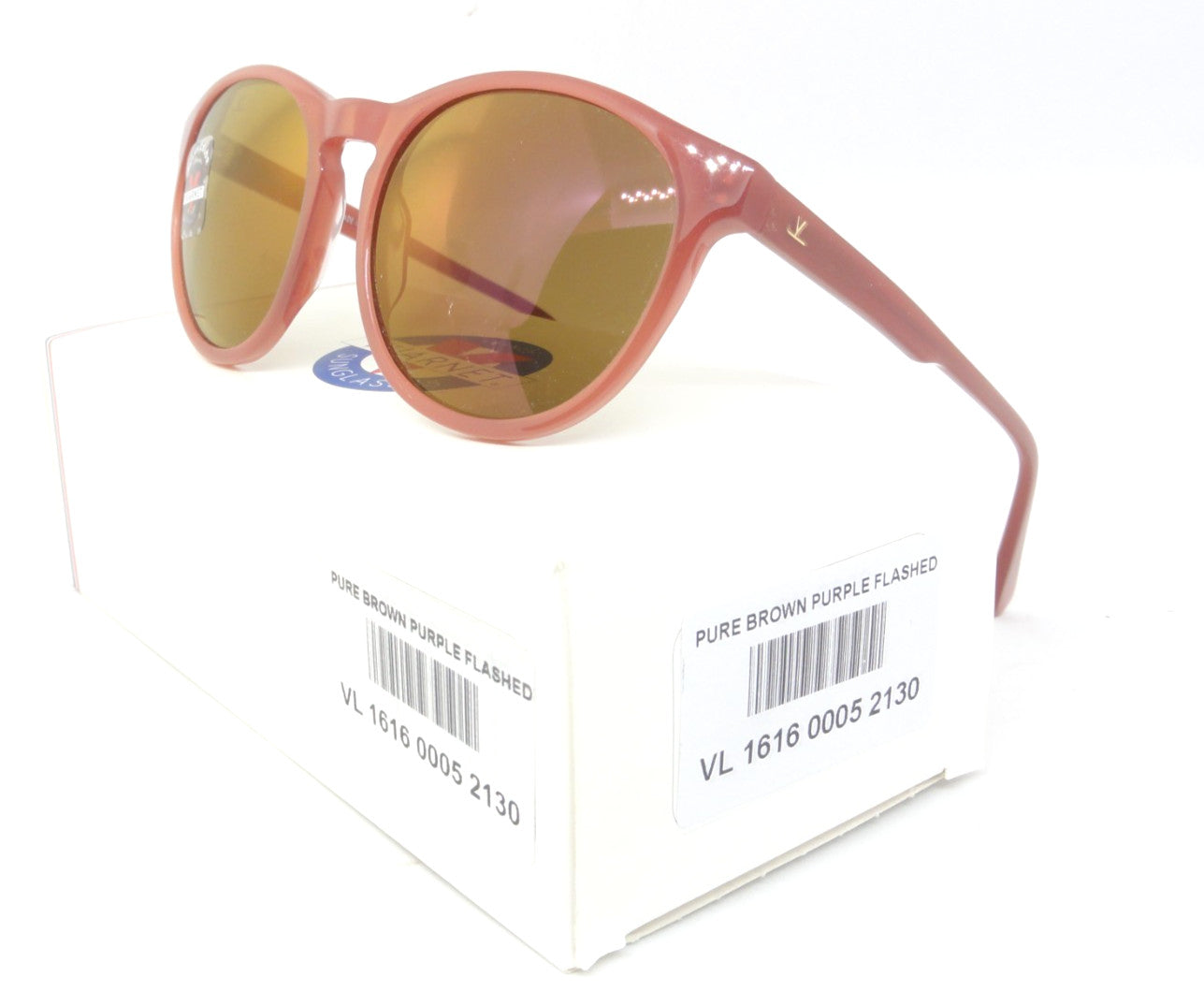 VUARNET VL 1616 0005 2130  PX 2000 PURE BROWN NEW SUNGLASSES  GLASS FLASHED LENS