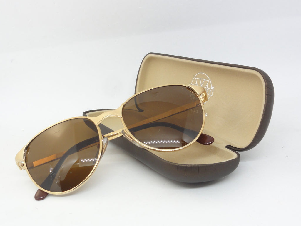 VUARNET 040  GOLD VINTAGE SUNGLASSES 90S PX 2000  FRANCE