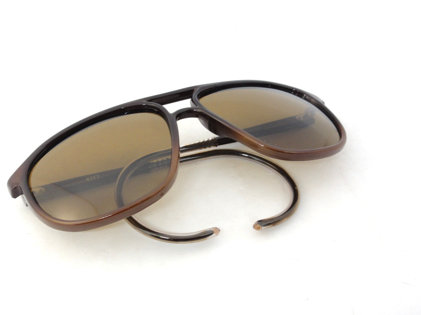 VUARNET 3117 BROWN  117  VINTAGE  80S SUNGLASSES  PX 2000 CABLE HOOK TEMPLE