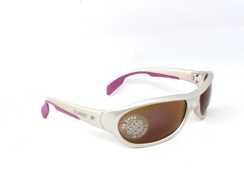 VUARNET SUNGLASSES  2114 114  PX 2000 MINERAL PURE BROWN PURPLE MIRROR FLASH