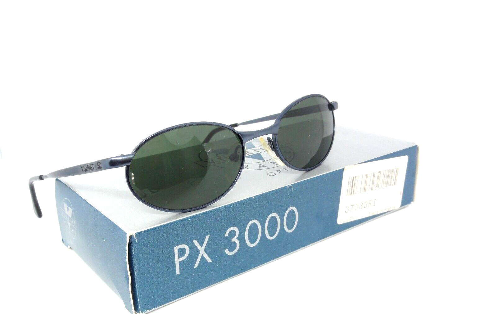 VUARNET 703 3703 GREY VINTAGE SUNGLASSES 90S PX 3000  FRANCE NEW IN BOX