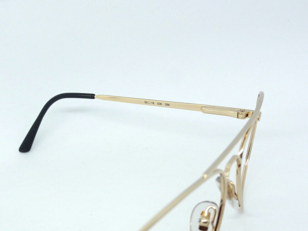 VUARNET 036 GOLD  SUNGLASSES REPLACEMENT FRAME  EYEGLASSES 1984 PILOT  VINTAGE