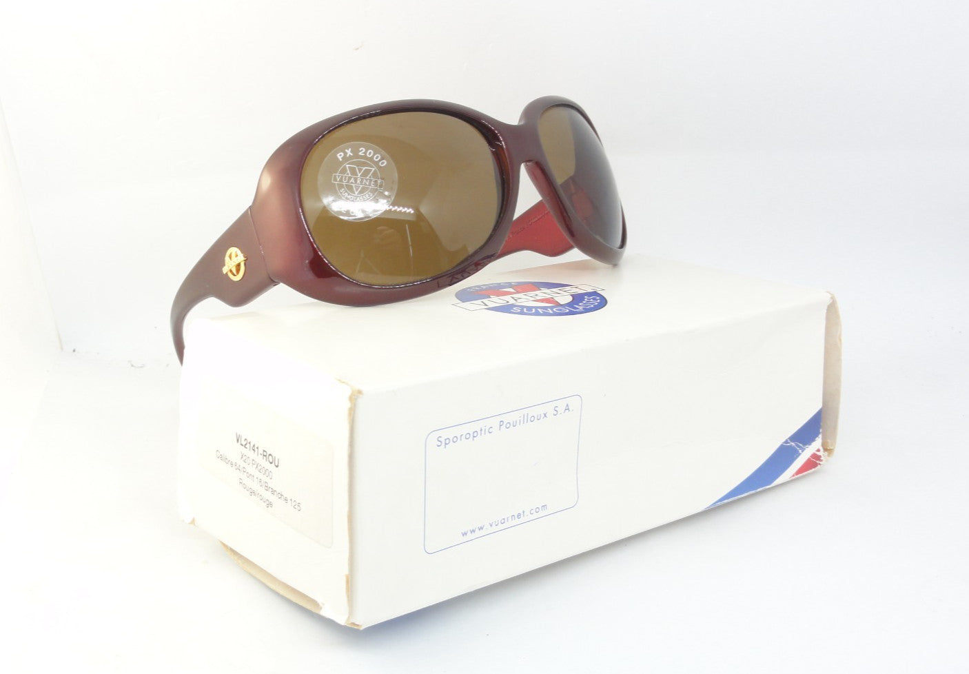 VUARNET  141 WOMEN SUNGLASSES  BIG SIZE  "GLORIA" RED  PX 2000