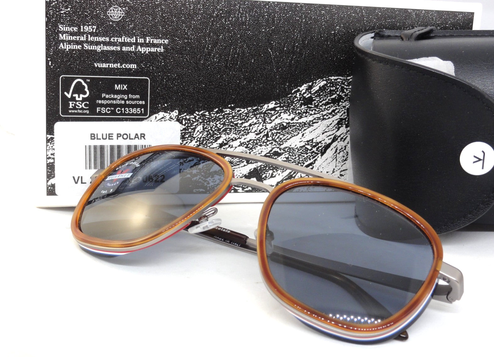 VUARNET SUNGLASSES VL 2107 0004 0622   EDGE  LARGE POLAR POLARIZED BLUE POLAR