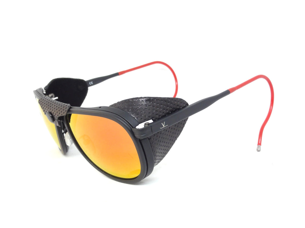 VUARNET VL 1315 0012 1130  GLACIER SUNGLASSES PURE GREY RED  FLASH 1957 EDITION