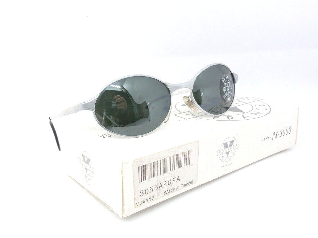 VUARNET 055 3055  VINTAGE SUNGLASSES 90S PX 3000  SILVER FLASH FRANCE NEW IN BOX