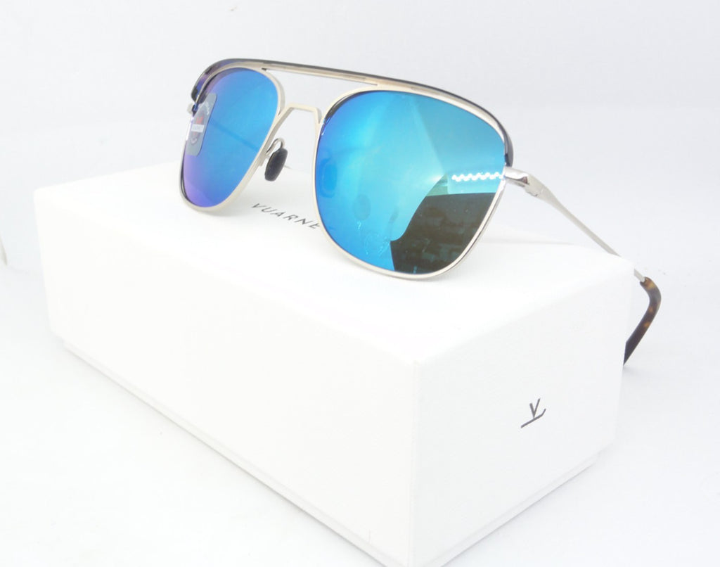 VUARNET VL 1812 0004  1126 CAP  SUNGLASSES PURE GREY BLUE FLASH