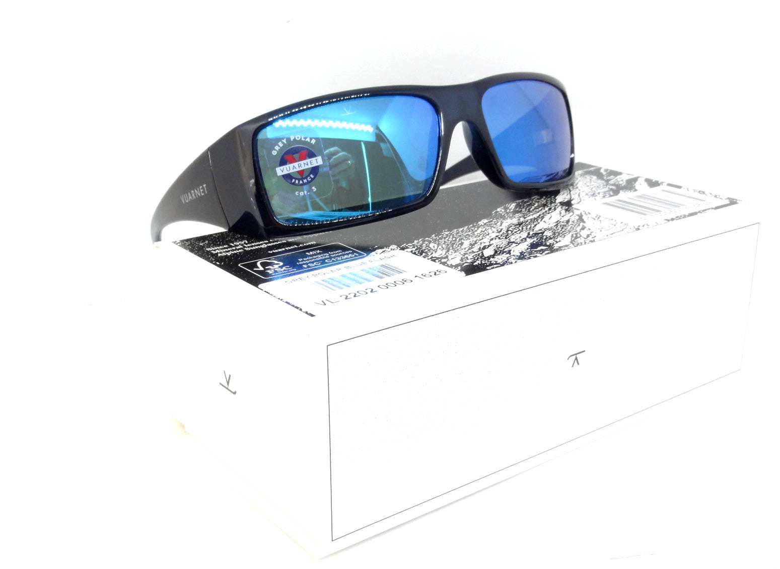 VUARNET SUNGLASSES VL 2206 0006 1626  GREY POLAR POLARIZED BLUE FLASH