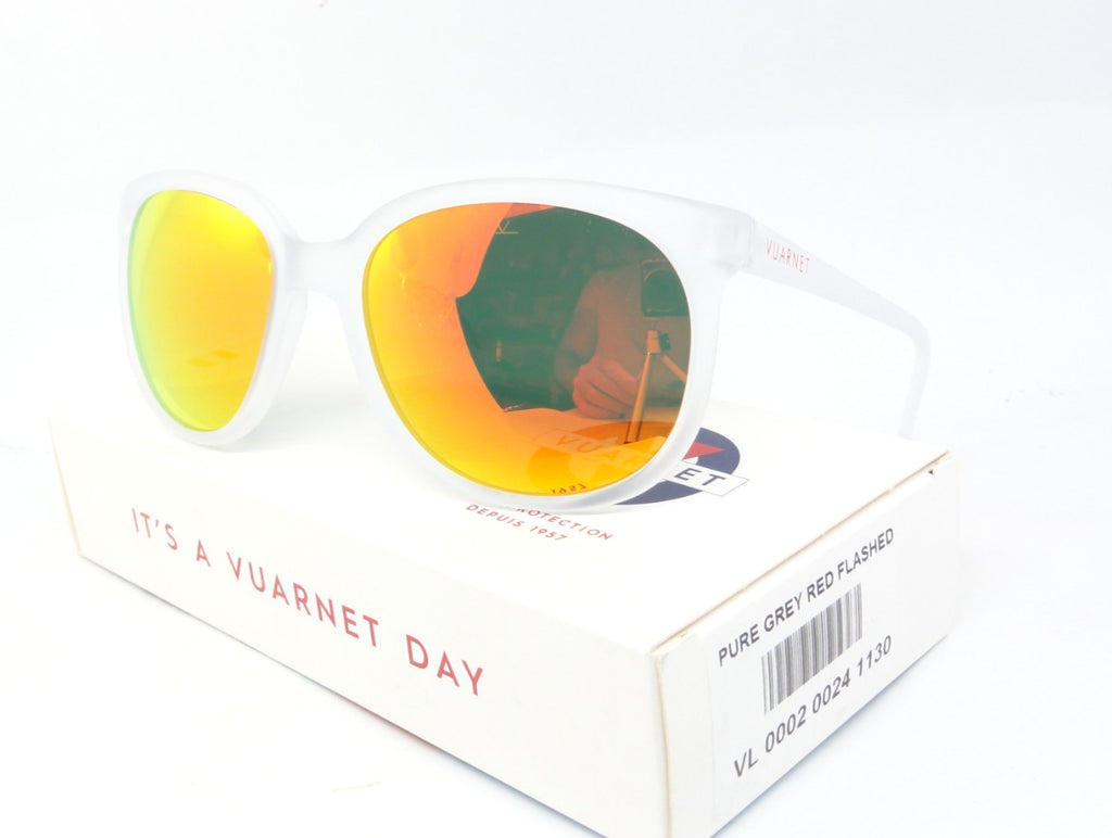 VUARNET 002 LEGEND 02 VL 0002 0024 1130  SUNGLASSES PURE GREY RED FLASH