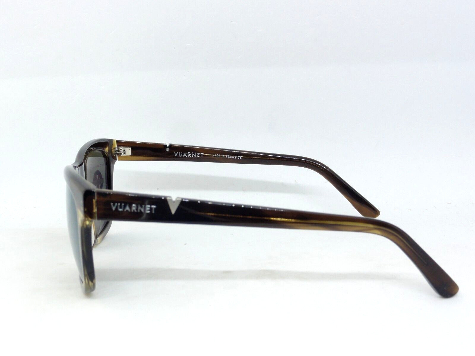 VUARNET SUNGLASSES  VL 2002 0004 1128 DISTRICT MINERAL LENS GREEN FLASH