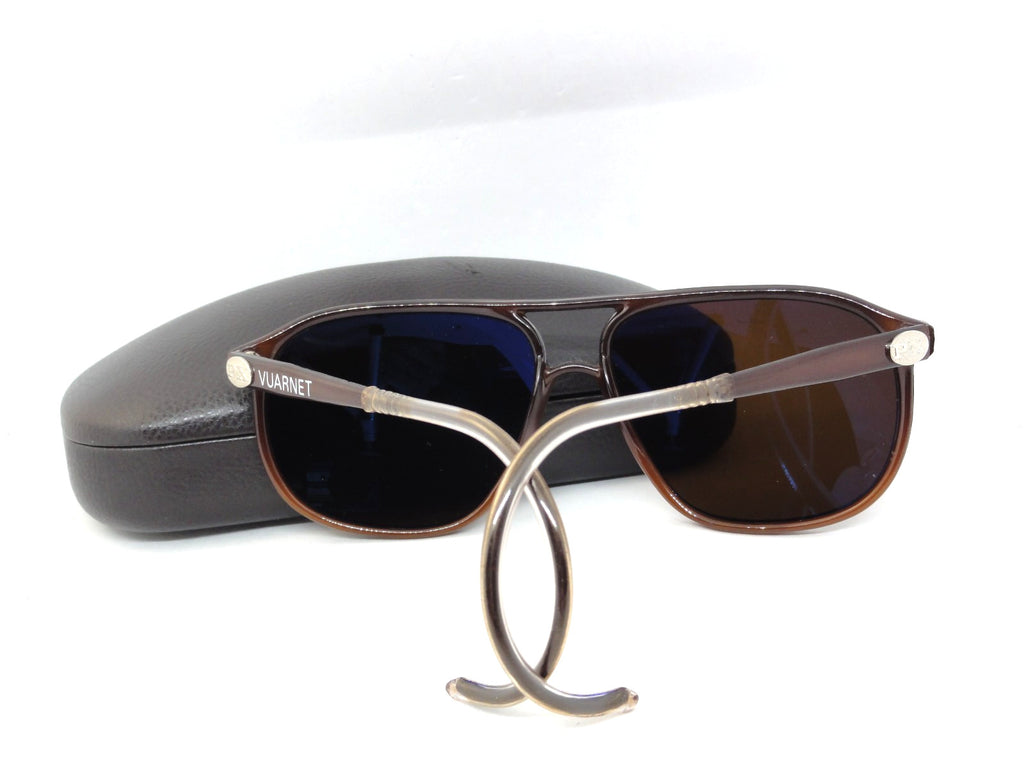 VUARNET 3117 BLACK  117  VINTAGE  80S SUNGLASSES  PX 5000 CABLE HOOK TEMPLE