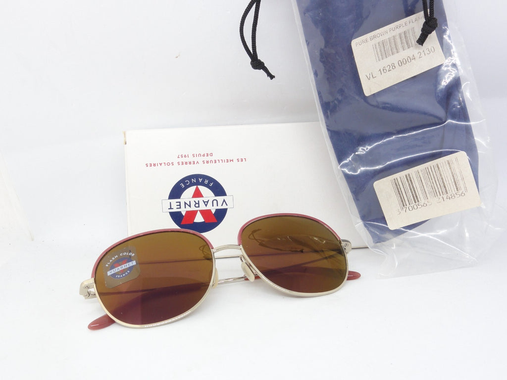 VUARNET SUNGLASSES VL 1628 0004 2130  PURE BROWN PURPLE FLASH