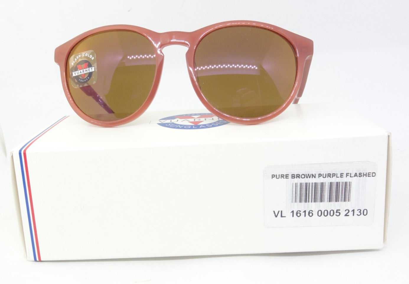 VUARNET VL 1616 0005 2130  PX 2000 PURE BROWN NEW SUNGLASSES  GLASS FLASHED LENS