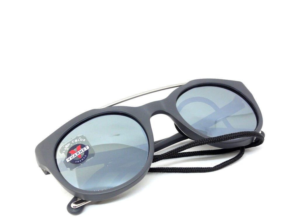 VUARNET  SUNGLASSES VL 1606 0003 1123  PX 3000 PURE GREY SILVER FLASH  + CORD