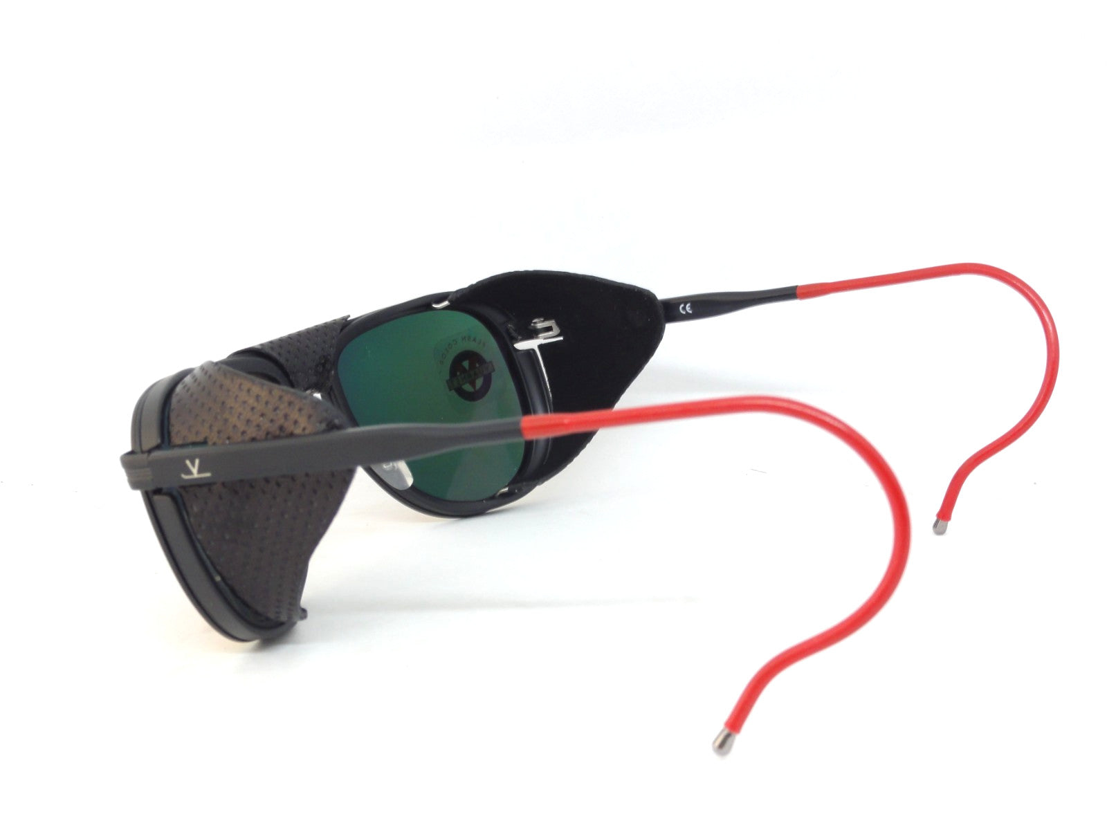 VUARNET VL 1315 0012 1130  GLACIER SUNGLASSES PURE GREY RED  FLASH 1957 EDITION