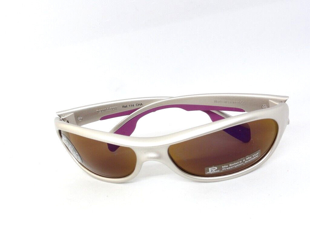 VUARNET SUNGLASSES  2114 114  PX 2000 MINERAL PURE BROWN PURPLE MIRROR FLASH