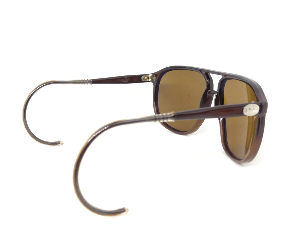 VUARNET 3117 BROWN  117  VINTAGE  80S SUNGLASSES  PX 2000 CABLE HOOK TEMPLE