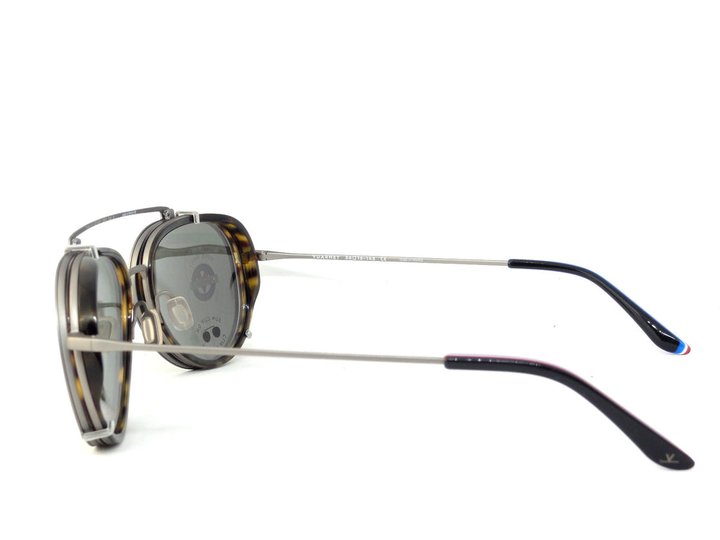 RARE 2 IN 1  VUARNET VL 1805 0003 PURE GREY  CLIP ON  SUNGLASSES + OPTICAL FRAME