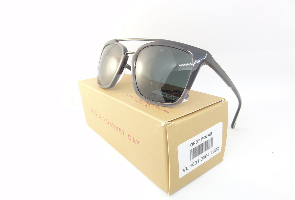 VUARNET SUNGLASSES  VL 1601 0004 1622 GREY POLARIZED  MINERAL LENS  FRANCE