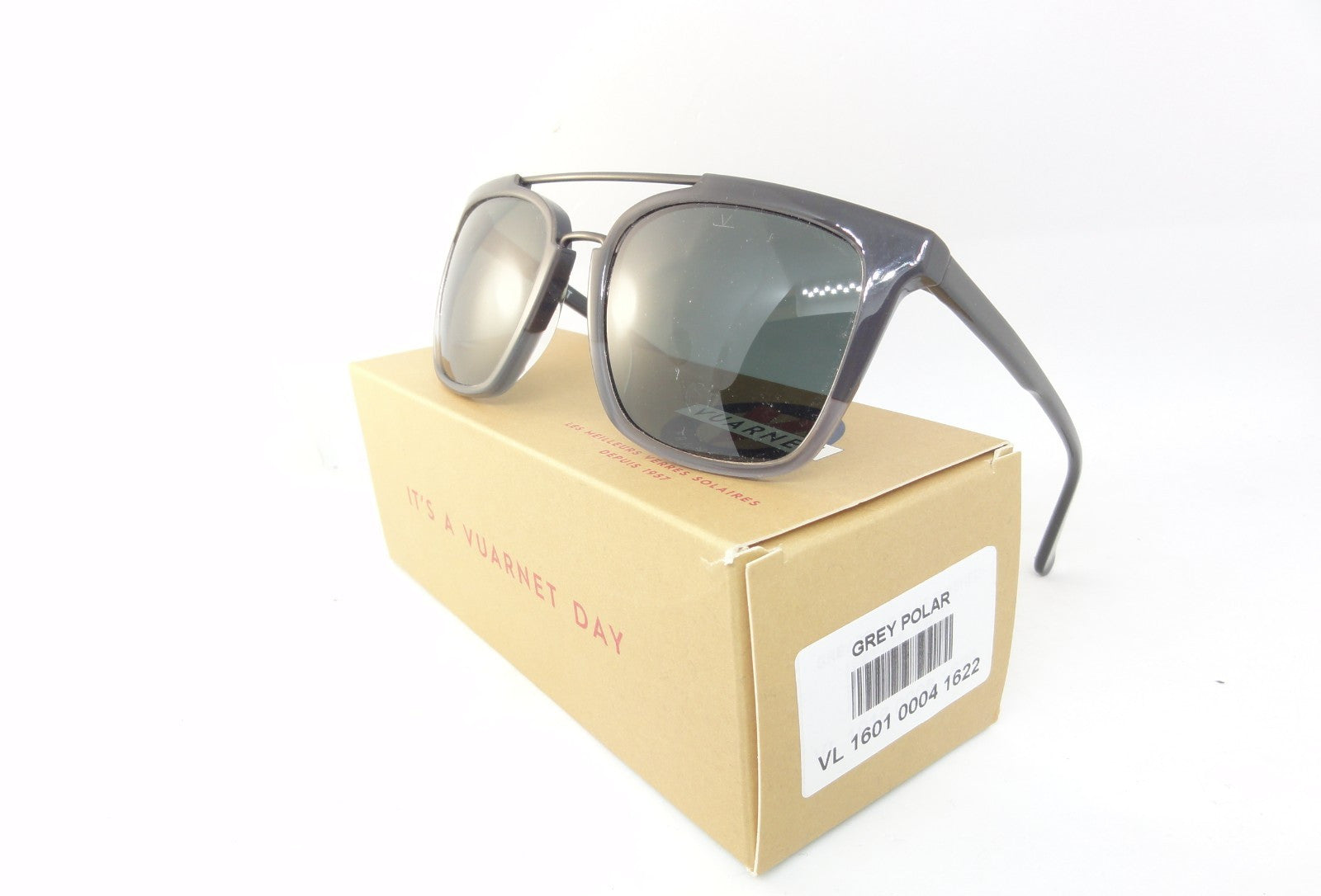 VUARNET SUNGLASSES  VL 1601 0004 1622 GREY POLARIZED  MINERAL LENS  FRANCE
