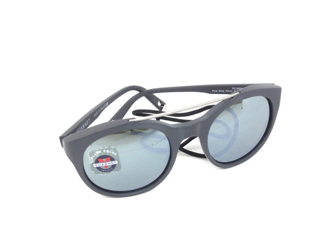 VUARNET  SUNGLASSES VL 1606 0003 1123  PX 3000 PURE GREY SILVER FLASH  + CORD