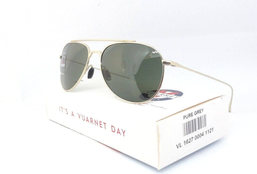 VUARNET VL 1627 0004 1121  PILOT SWING PURE GREY TITANIUM NEW SUNGLASSES