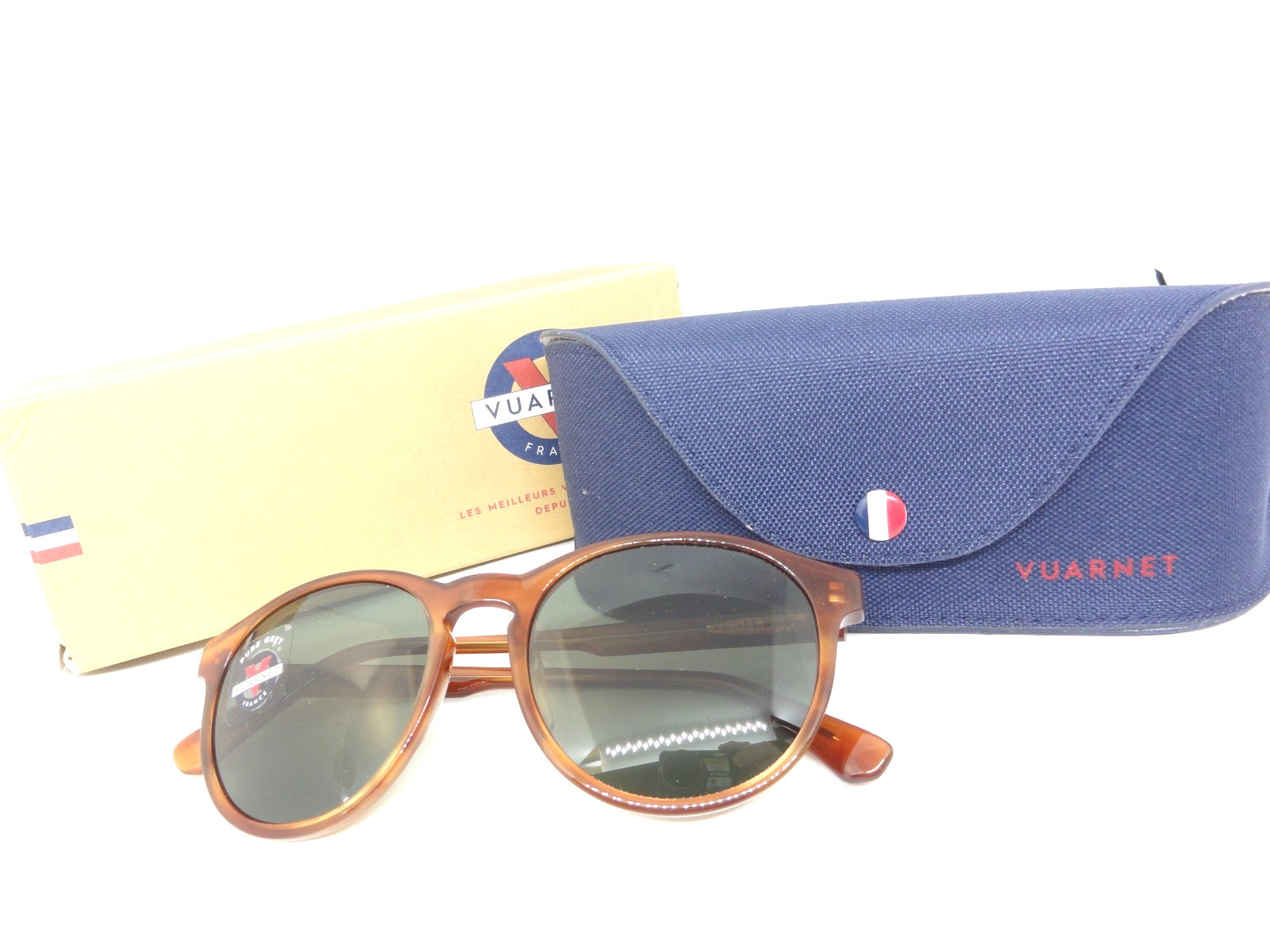 VUARNET SUNGLASSES  VL 1616 0004  1121 SMALL ROUND DISTRICT  PURE GREY MINERAL