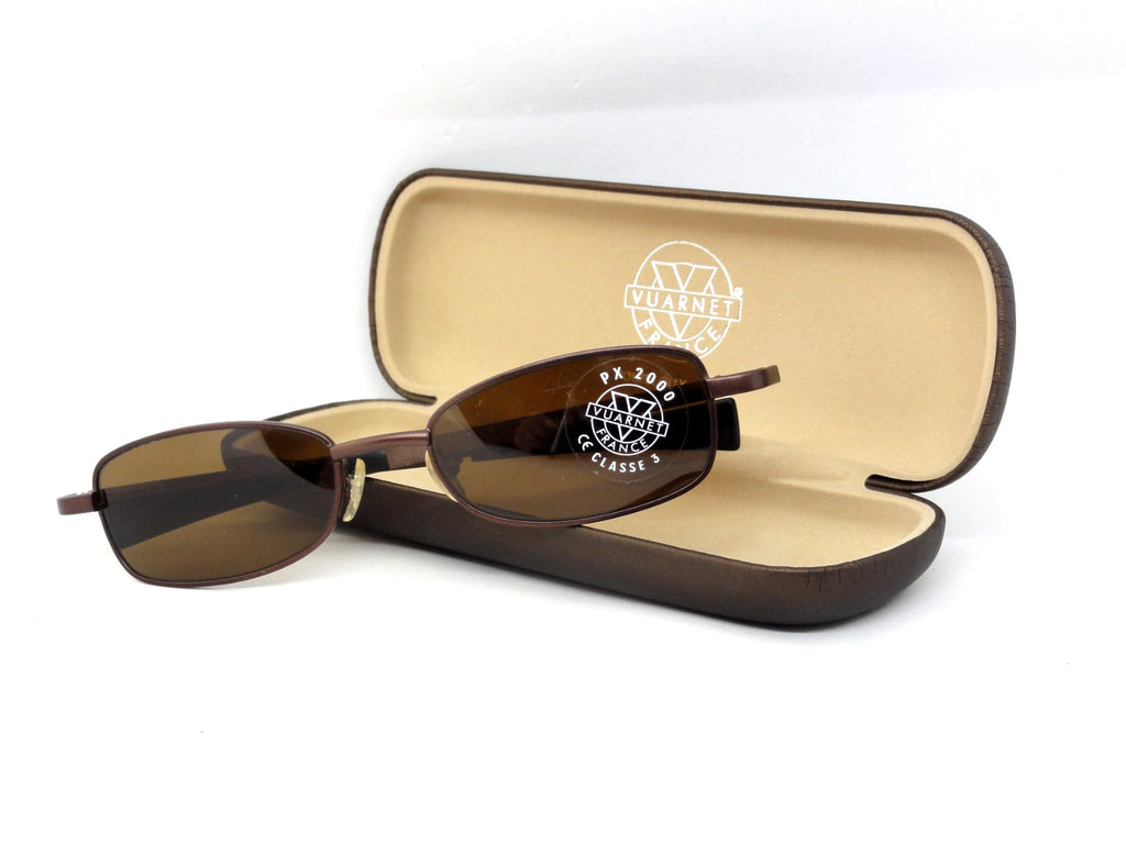 VUARNET 171  SMALL SIZE VINTAGE SUNGLASSES 90S PX 2000  FRANCE NEW WITH  CASE
