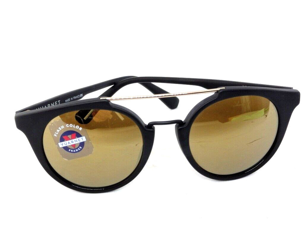VUARNET SUNGLASSES VL 1602 0001 2124  CABLE CAR PURE BROWN GOLD FLASH