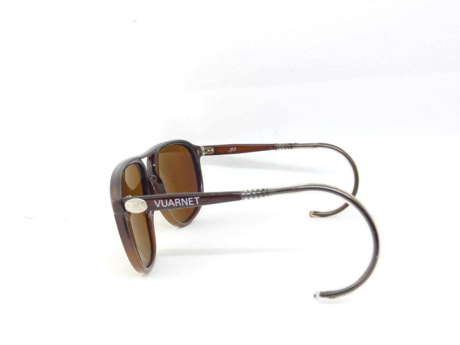 VUARNET 3117 BLACK  117  VINTAGE  80S SUNGLASSES  PX 5000 CABLE HOOK TEMPLE