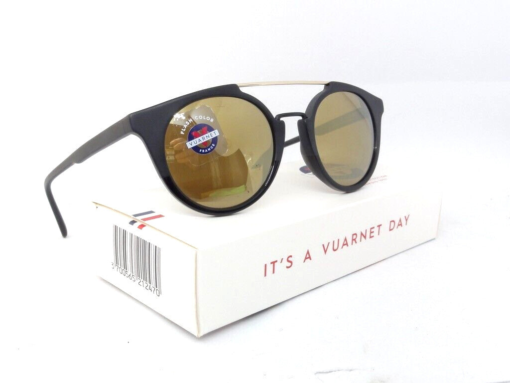 VUARNET SUNGLASSES VL 1602 0001 2124  CABLE CAR PURE BROWN GOLD FLASH