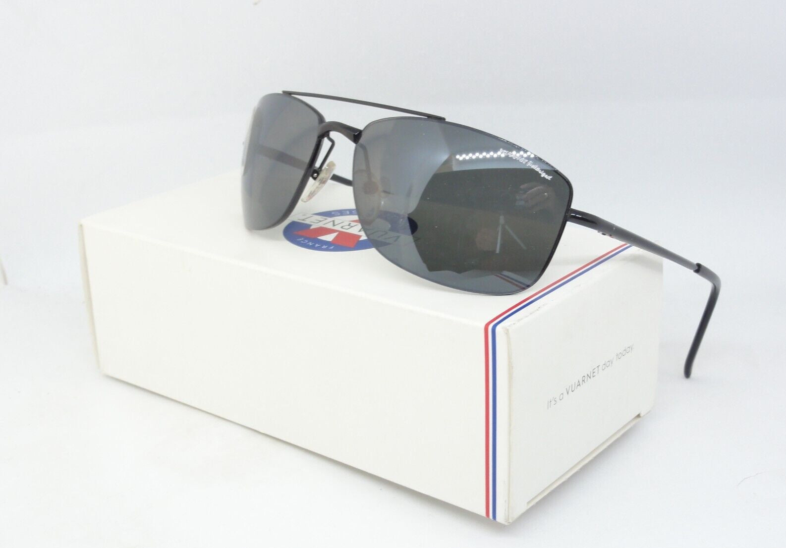 VUARNET  204  SUNGLASSES  LARGE PC POLAR 3000 POLARIZED LENS FRANCE