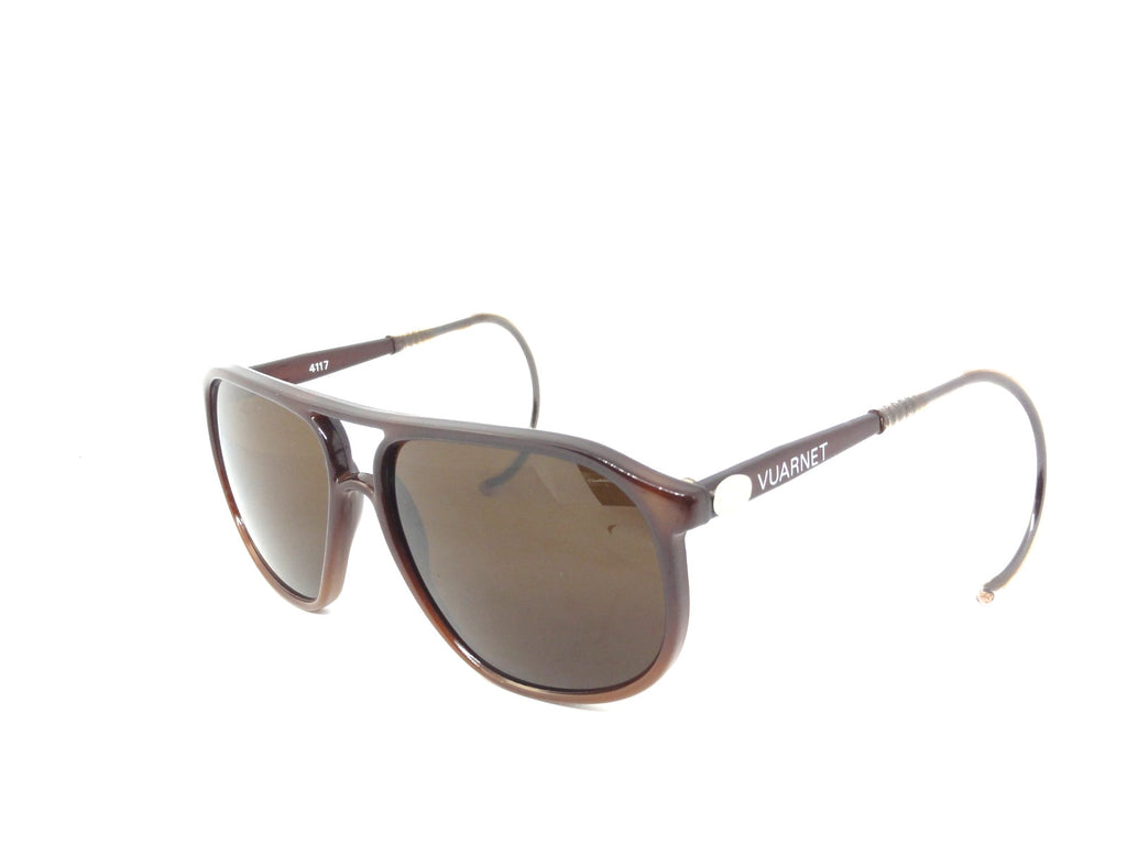 VUARNET 3117 BLACK  117  VINTAGE  80S SUNGLASSES  PX 5000 CABLE HOOK TEMPLE