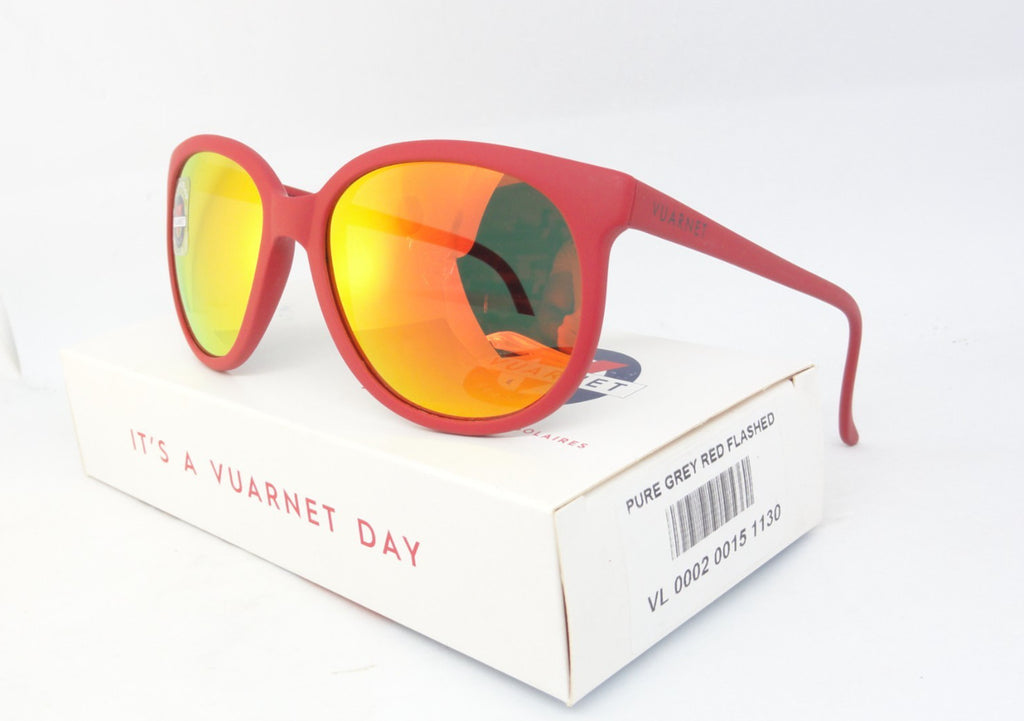 VUARNET 002 LEGEND 02 VL 0002 0015  1130  SUNGLASSES PURE GREY RED FLASH
