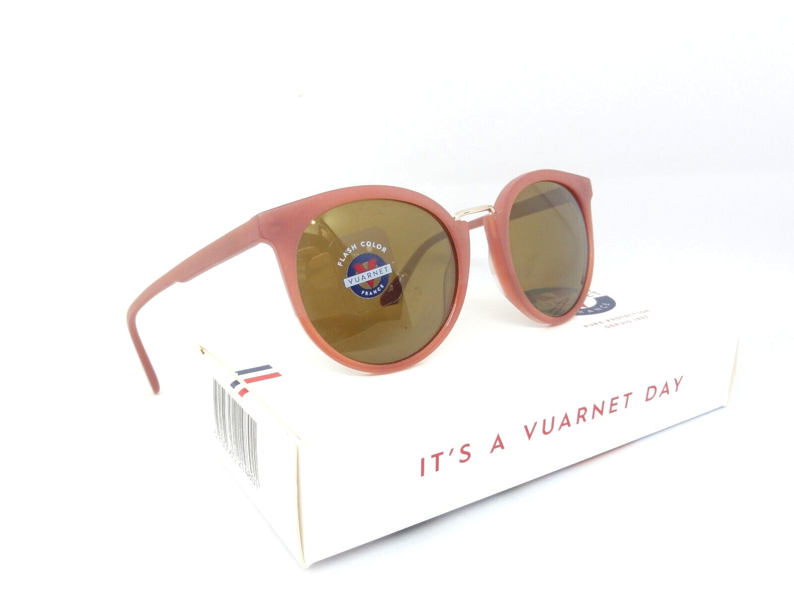 VUARNET SUNGLASSES VL 1626 0004 2129 CABLE CAR  PURE BROWN PURPLE FLASH