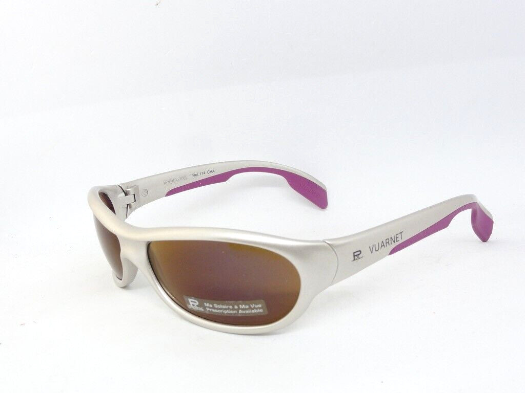 VUARNET SUNGLASSES  2114 114  PX 2000 MINERAL PURE BROWN PURPLE MIRROR FLASH