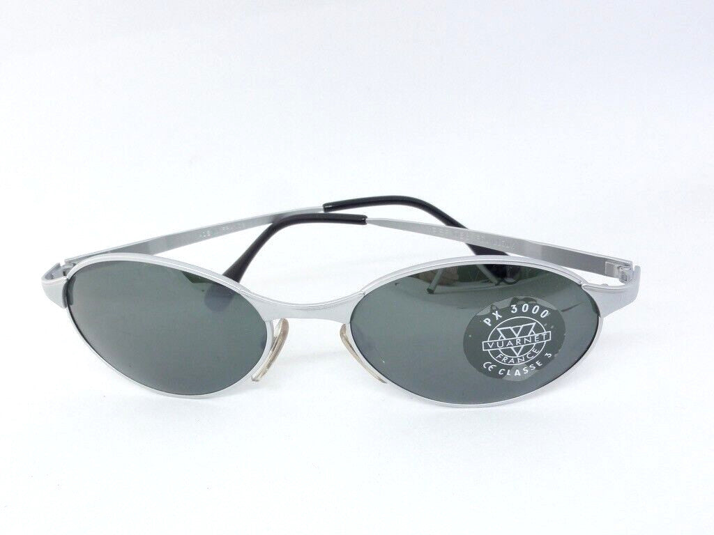 VUARNET 055 3055  VINTAGE SUNGLASSES 90S PX 3000  SILVER FLASH FRANCE NEW IN BOX
