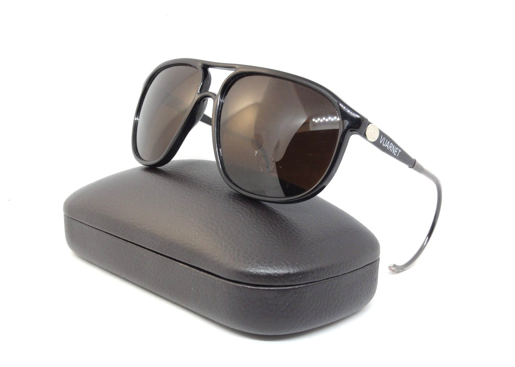 VUARNET 3117 BLACK  117  VINTAGE  80S SUNGLASSES  PX 5000 CABLE HOOK TEMPLE