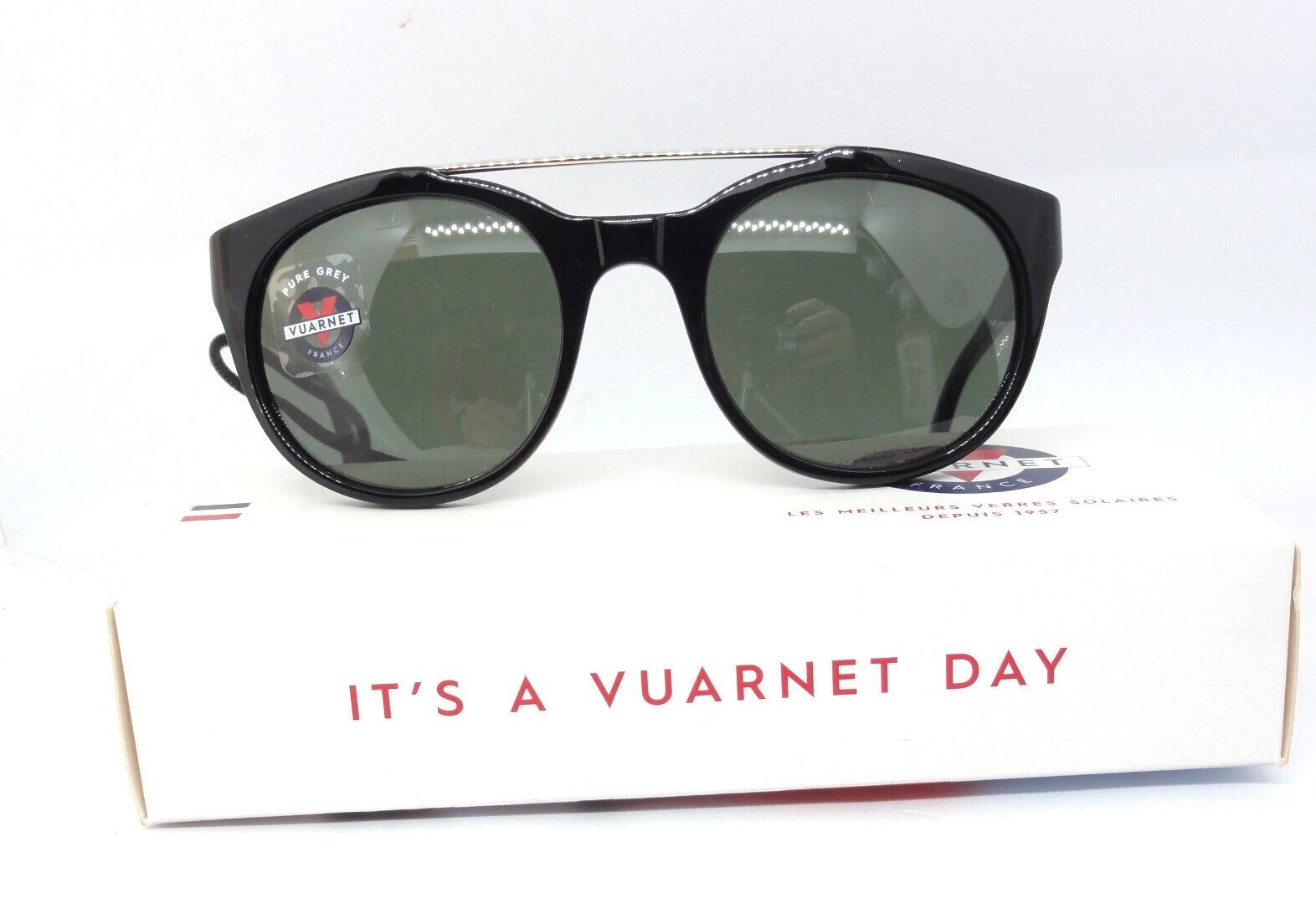 VUARNET  SUNGLASSES VL 1606 0001 1121  PX 3000 PURE GREY + CORD