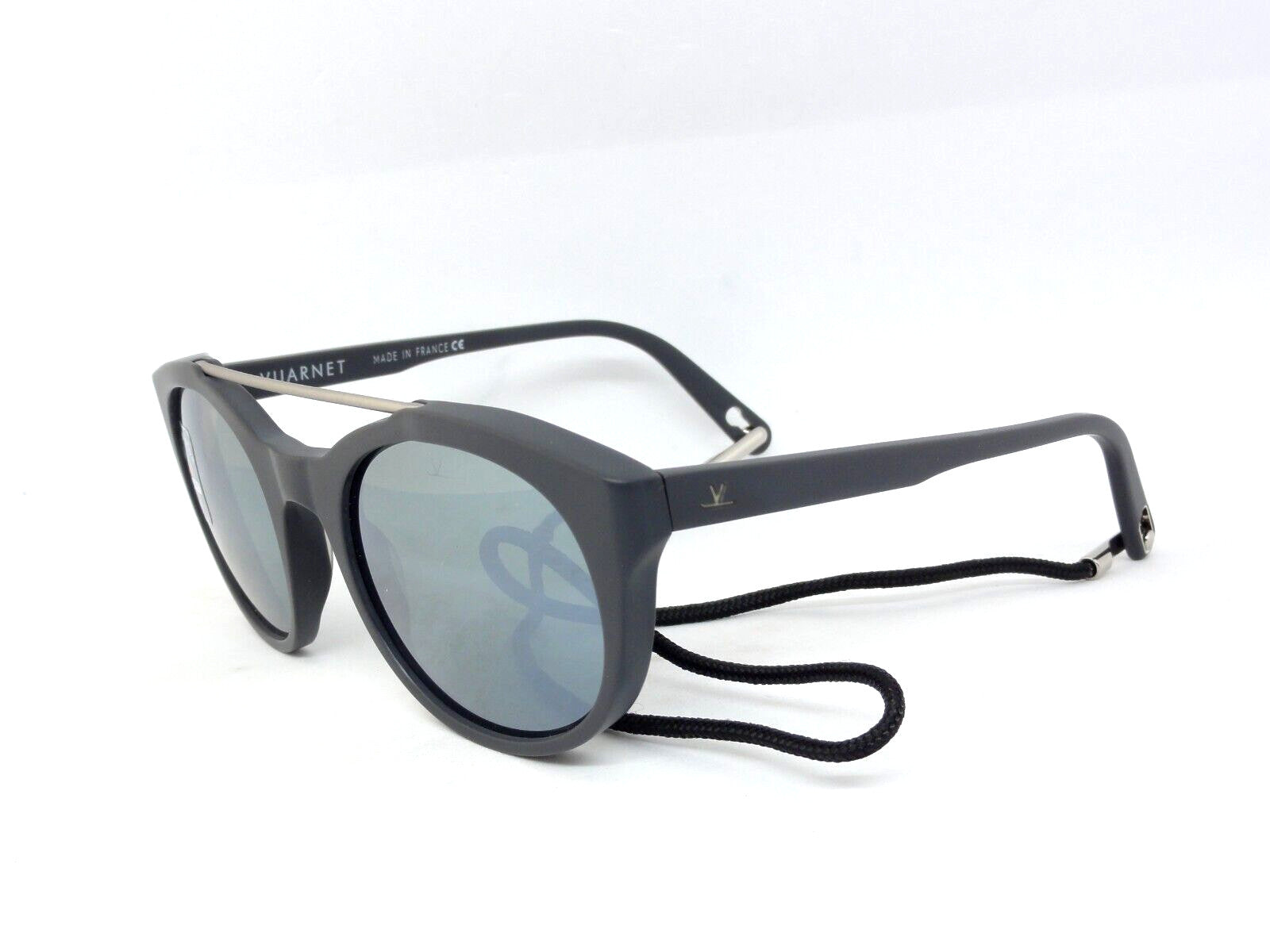 VUARNET  SUNGLASSES VL 1606 0003 1123  PX 3000 PURE GREY SILVER FLASH  + CORD