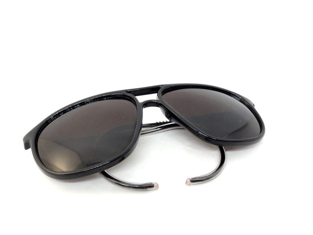 VUARNET 3117 BLACK  117  VINTAGE  80S SUNGLASSES  PX 5000 CABLE HOOK TEMPLE