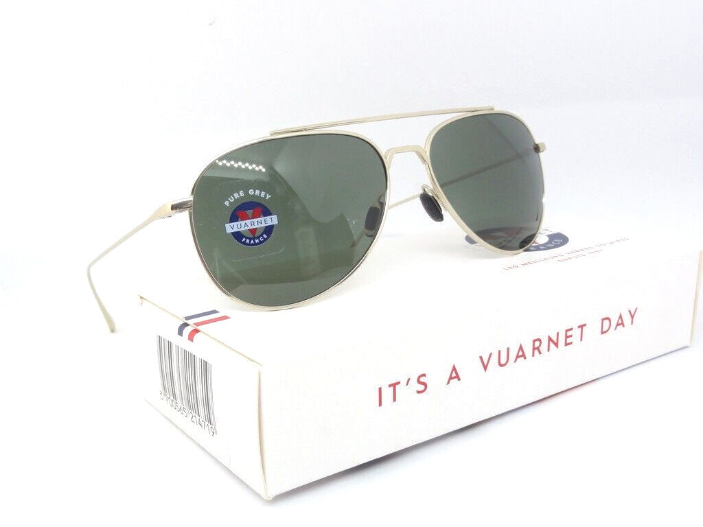 VUARNET VL 1627 0004 1121  PILOT SWING PURE GREY TITANIUM NEW SUNGLASSES