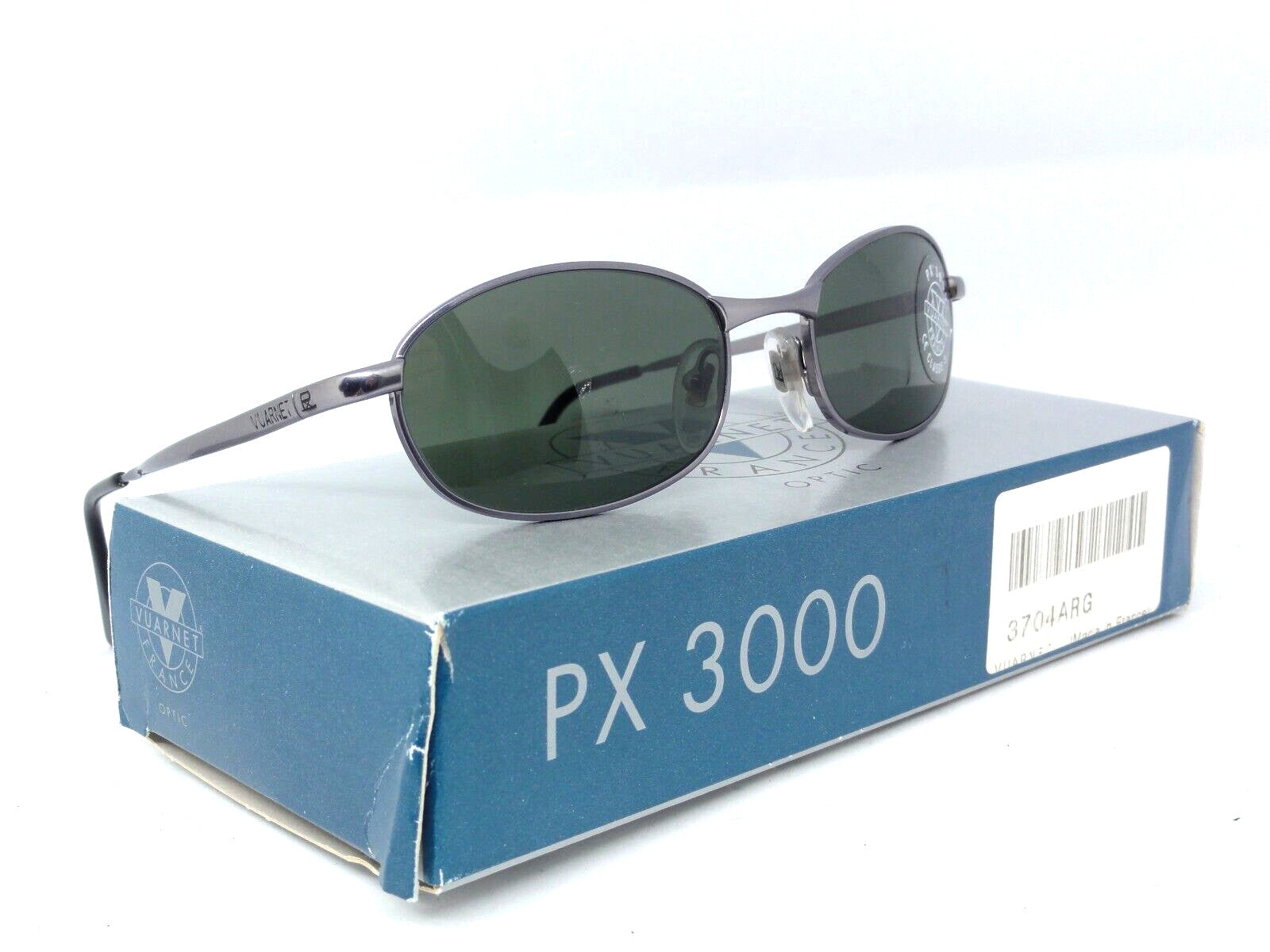 VUARNET 704 3704 GREY VINTAGE SUNGLASSES 90S PX 3000  FRANCE NEW IN BOX